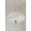 Lampa Guzzini vintage biała z chromem